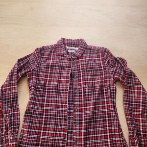 Woolrich Red and White Plaid Men's Shirt